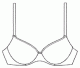 Preshaped padded bra