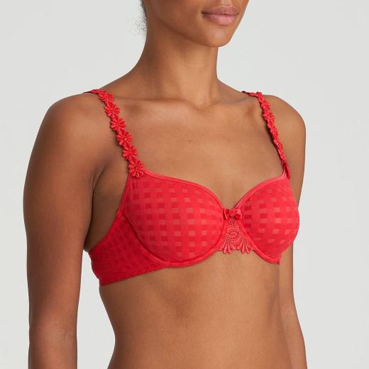 Marie Jo Avero non padded full cup seamless bra B-E cup, color scarlet