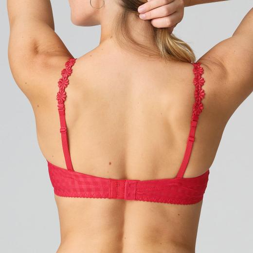 Marie Jo Avero padded bra - strapless B-E cup, color scarlet