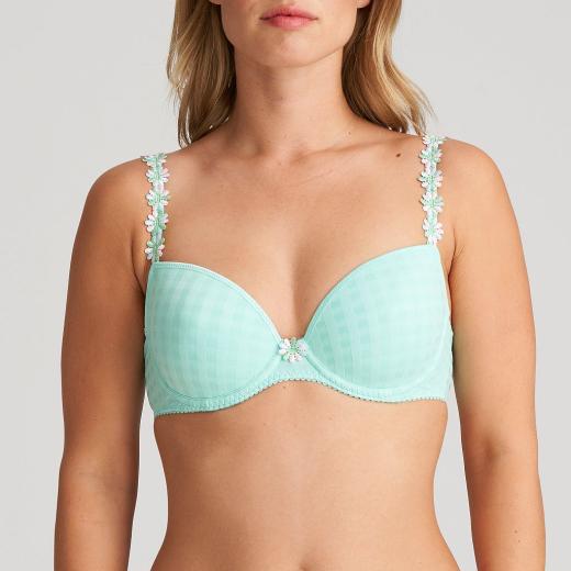 Marie Jo Avero padded bra deep plunge B-F cup, color miami mint