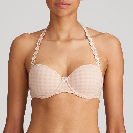 Marie Jo Avero padded bra - balcony A-F cup, color caffe latte