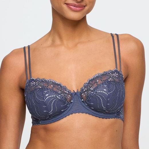 Marie Jo Jane balcony half padded A-E cup, color blue shadow