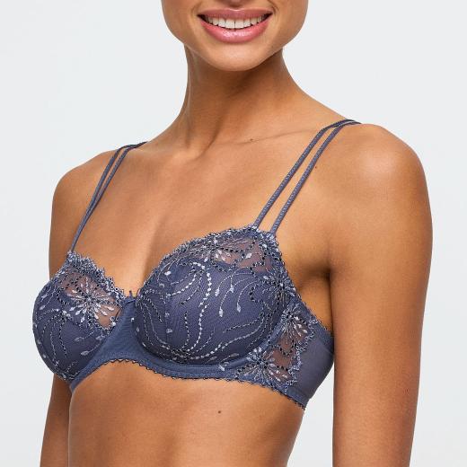 Marie Jo Jane balcony half padded A-E cup, color blue shadow