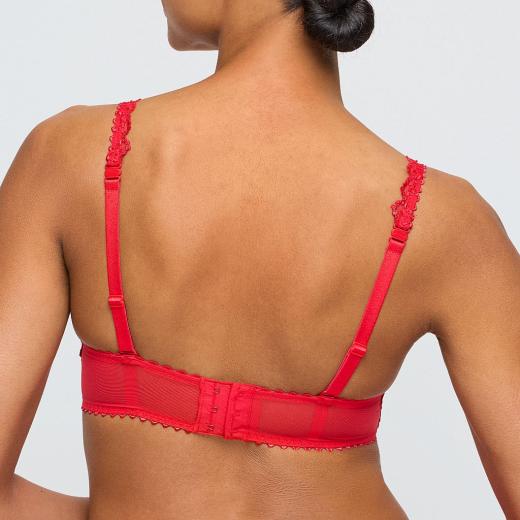 Marie Jo Jane padded wire bra heart shape A-E cup, color true red
