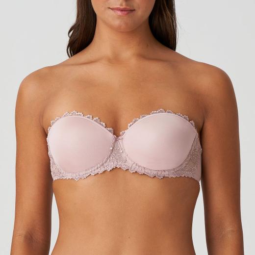 Marie Jo Jane padded bra - strapless B-E cup, color bois de rose