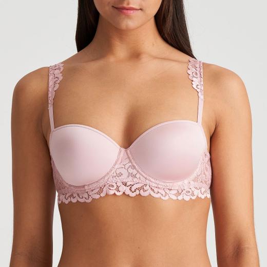 Marie Jo Elis padded bra - balcony B-F cup, color vintage pink