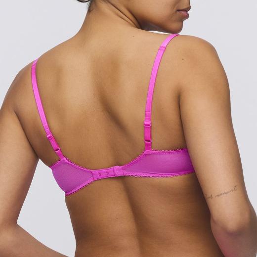 Marie Jo Etoile deep plunge wire bra half padded A-E cup, color cactus flower