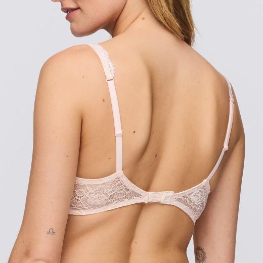 Marie Jo Cyrile padded wire bra heart shape A-F cup, color crystal pink