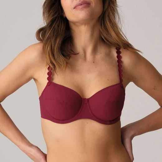 Marie Jo Tom full cup wire bra D-E cup, color peony pink