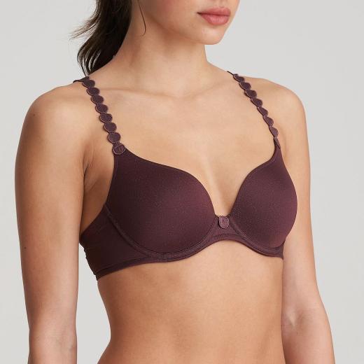 Marie Jo L'Aventure Tom unterlegter Bügel BH  Herzform Cup A-E, Farbe aubergine