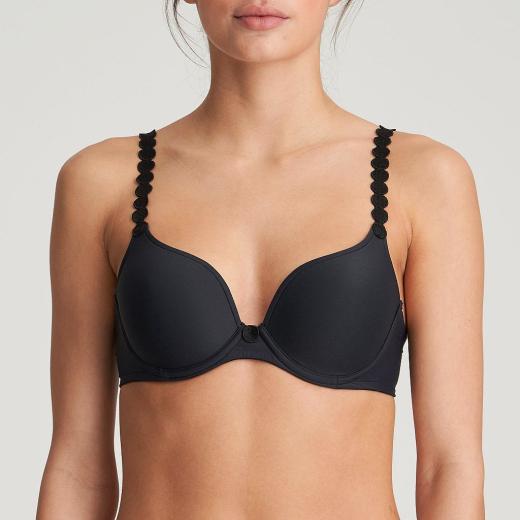 Marie Jo Tom padded wire bra heart shape A-F cup, color charcoal