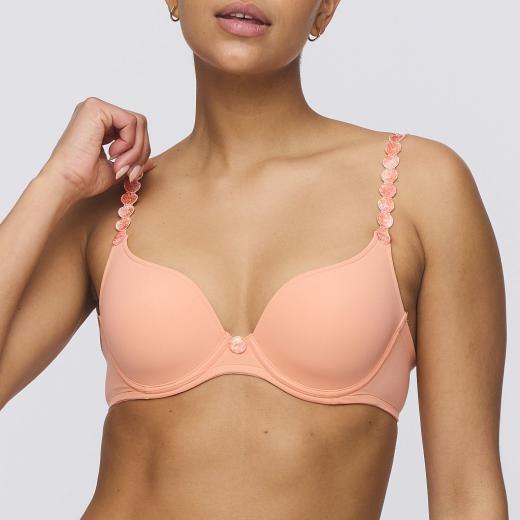 Marie Jo Tom padded wire bra heart shape A-F cup, color papaya smoothie