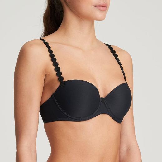 Marie Jo Tom padded bra - balcony A-E cup, color graphite