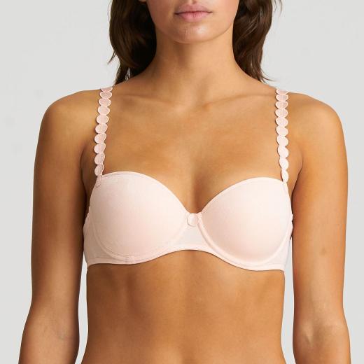 Marie Jo L'Aventure Tom padded bra - balcony, color crystal pink