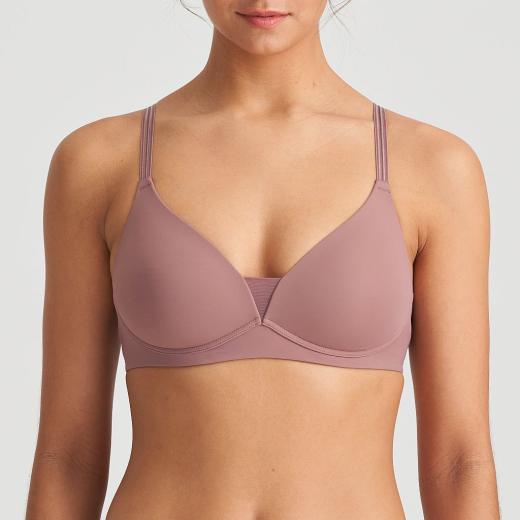 Marie Jo Louie full cup wireless bra A-E cup, color satin taupe
