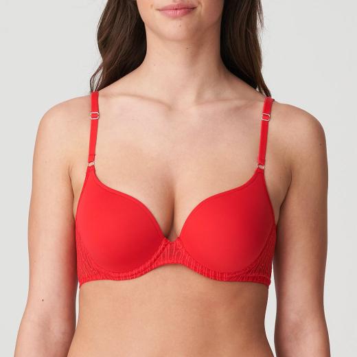 Marie Jo Tanzara padded wire bra heart shape A-E cup, color scarlet
