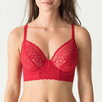 PrimaDonna Twist I Do deep plunge balcony longline E-G cup, color scarlet