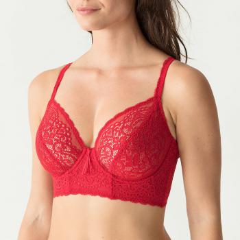 PrimaDonna Twist I Do deep plunge balcony longline E-G cup, color scarlet