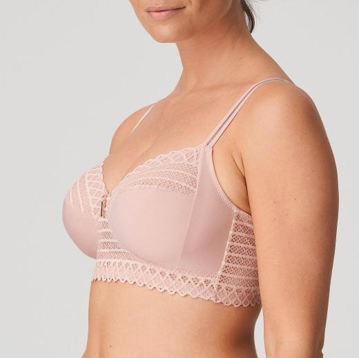 PrimaDonna Twist East End wireless bra C-F cup, color powder rose