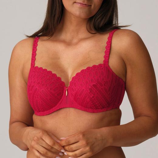 PrimaDonna Twist Los Ayala full cup wire bra C-H cup, color sangria
