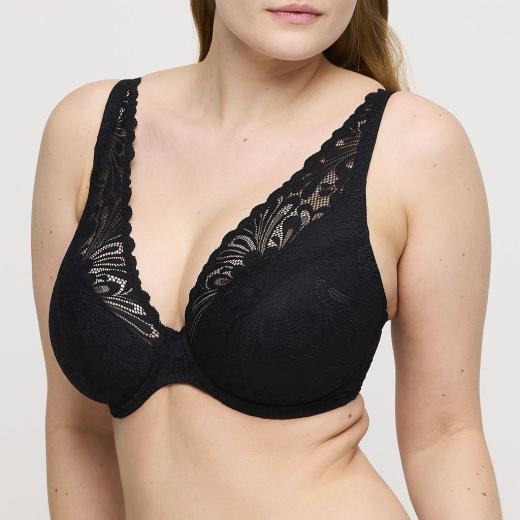 PrimaDonna Twist Rupi halb unterlegter Bügel BH tief dekolletiert Cup C-G, Farbe schwarz