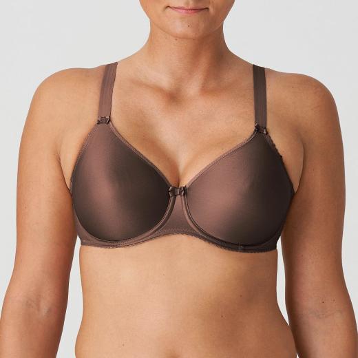 PrimaDonna Satin full cup wire bra D-H cup, color ebony