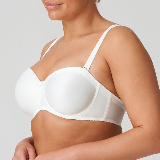 PrimaDonna Satin strapless wire bra, color natural