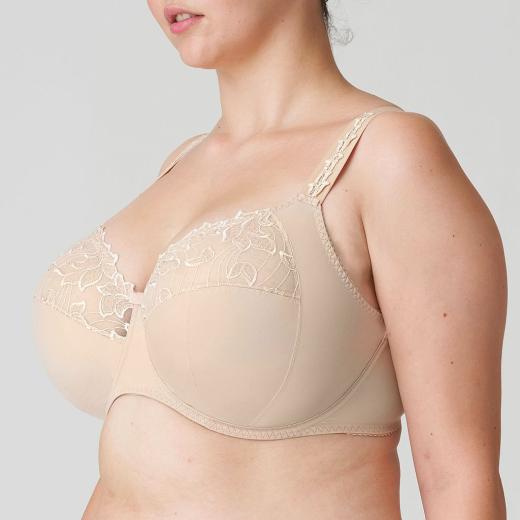 PrimaDonna Deauville full cup wire bra I-K cup, color caffe latte