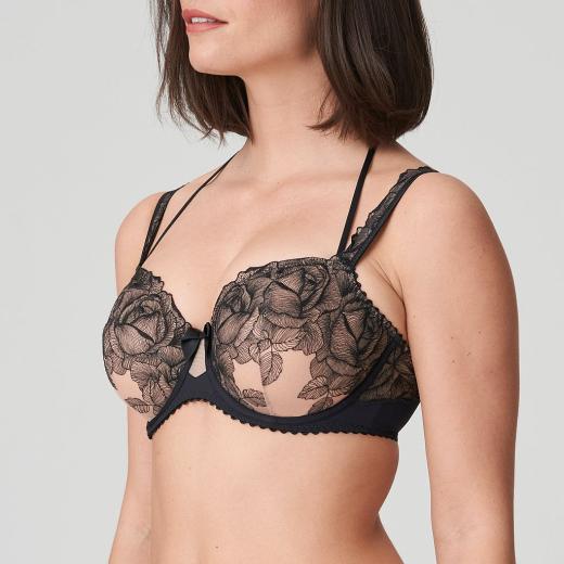 PrimaDonna Belgravia Außenträger Bügel BH vertikale Naht Cup C-G, Farbe schwarz