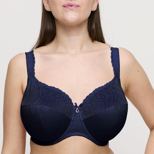PrimaDonna Salerno full cup wire bra I-M cup, color midnight blue