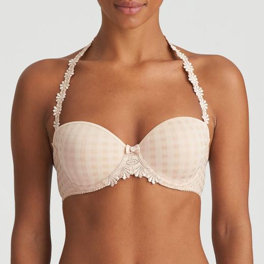 Marie Jo Avero padded bra - strapless B-E cup, color caffe latte