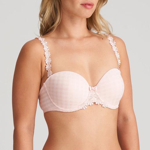 Marie Jo Avero padded bra - strapless B-E cup, color pearly pink