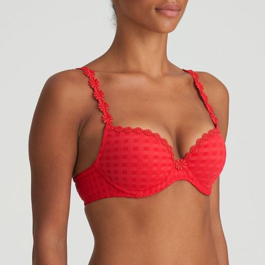 Marie Jo Avero push up wire bra A-D cup, color scarlet