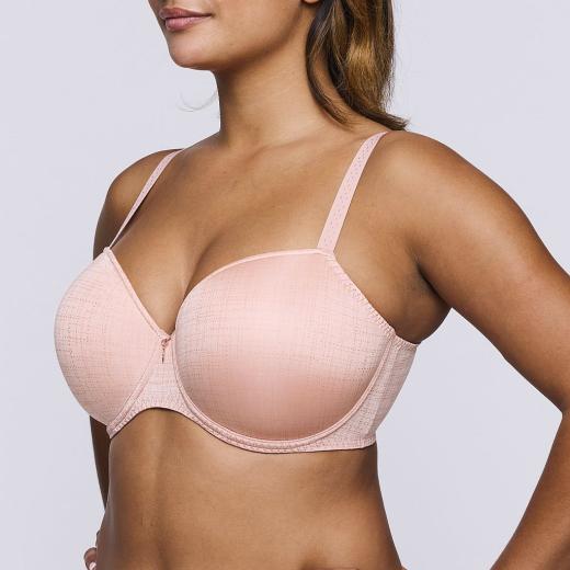 PrimaDonna Twist Vennera padded balcony wire bra B-H cup, color dusty pink