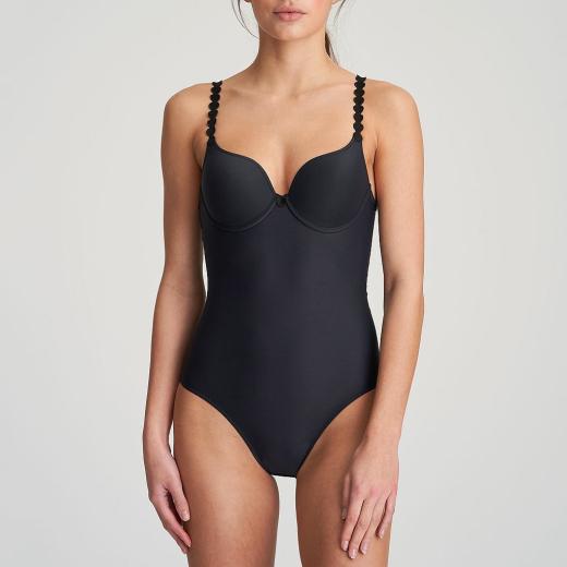 Marie Jo Tom body with fiberfilled Cups, color charcoal