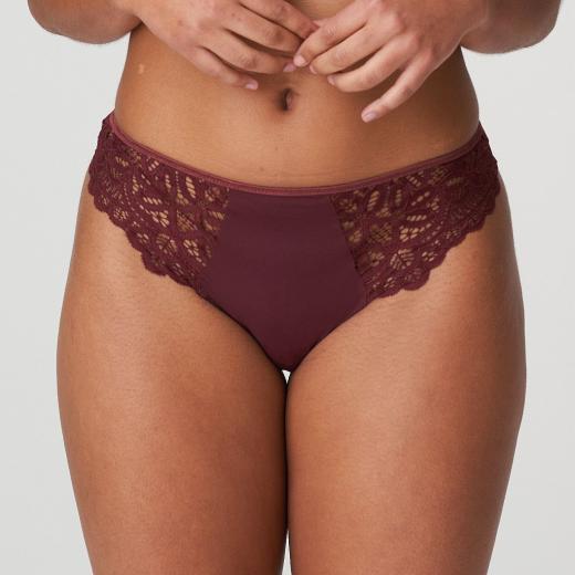 PrimaDonna Twist First Night thong, color merlot