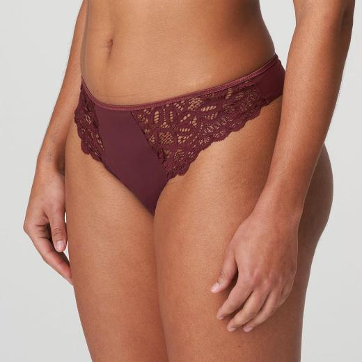 PrimaDonna Twist First Night thong, color merlot