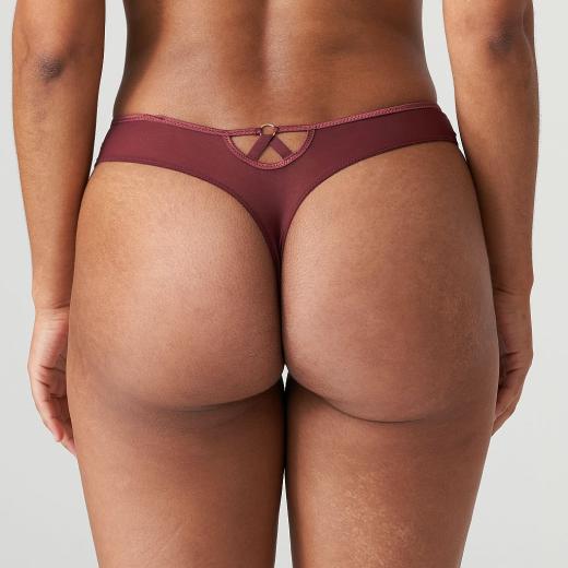 PrimaDonna Twist First Night thong, color merlot