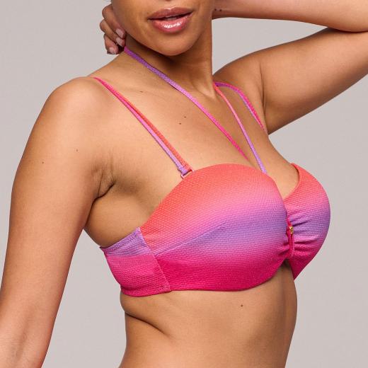 Marie Jo Swim Nusa Dua Bikini top strapless padded, color spectral