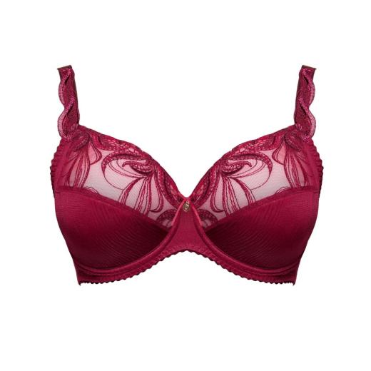 Ulla Lingerie Féminine wired bra  Carmen B-G cup, color bordeaux