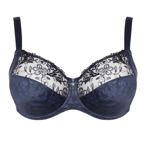 Ulla Lingerie Féminine Bügel BH Jasmin Cup B - L, Farbe midnight