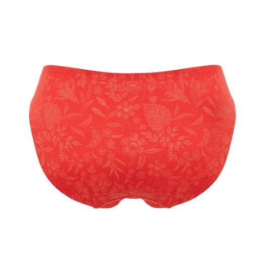 Ulla Lingerie Féminine Slip Jasmin 36-50, Farbe mohnrot
