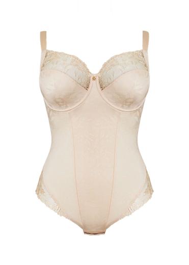 Ulla Lingerie Féminine Jasmin body cup B-G, color powder