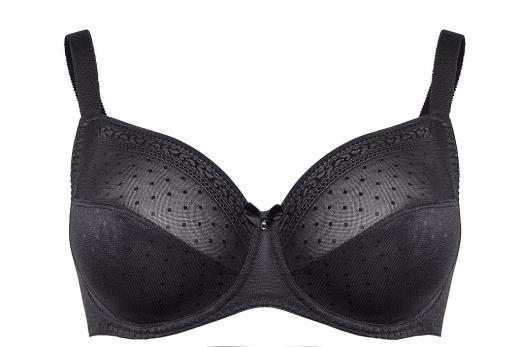 Ulla Lingerie Féminine Meghan BH mit Bügel Cup H-L, Farbe schwarz