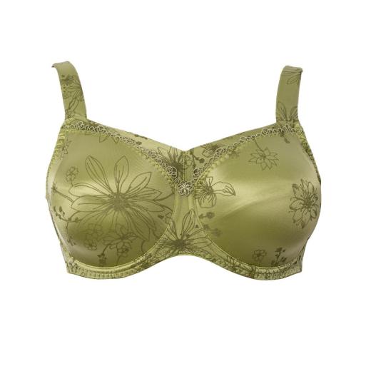 Ulla Lingerie Féminine wired bra Viola cup H-L, color avocado