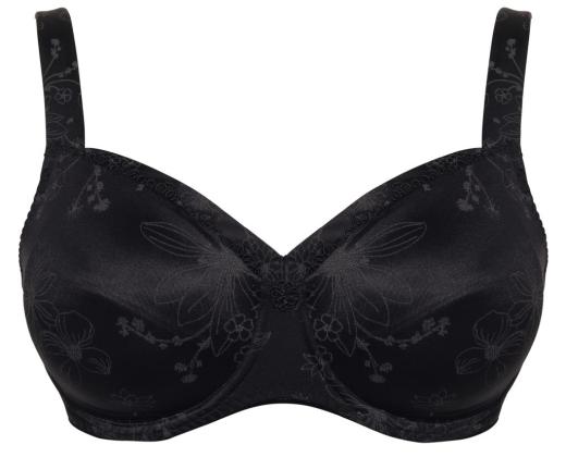 Ulla Lingerie Féminine wired bra Viola cup K-L, color black