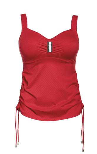 Ulla Lingerie Féminine tankini St. Tropez Cup B-G, color red