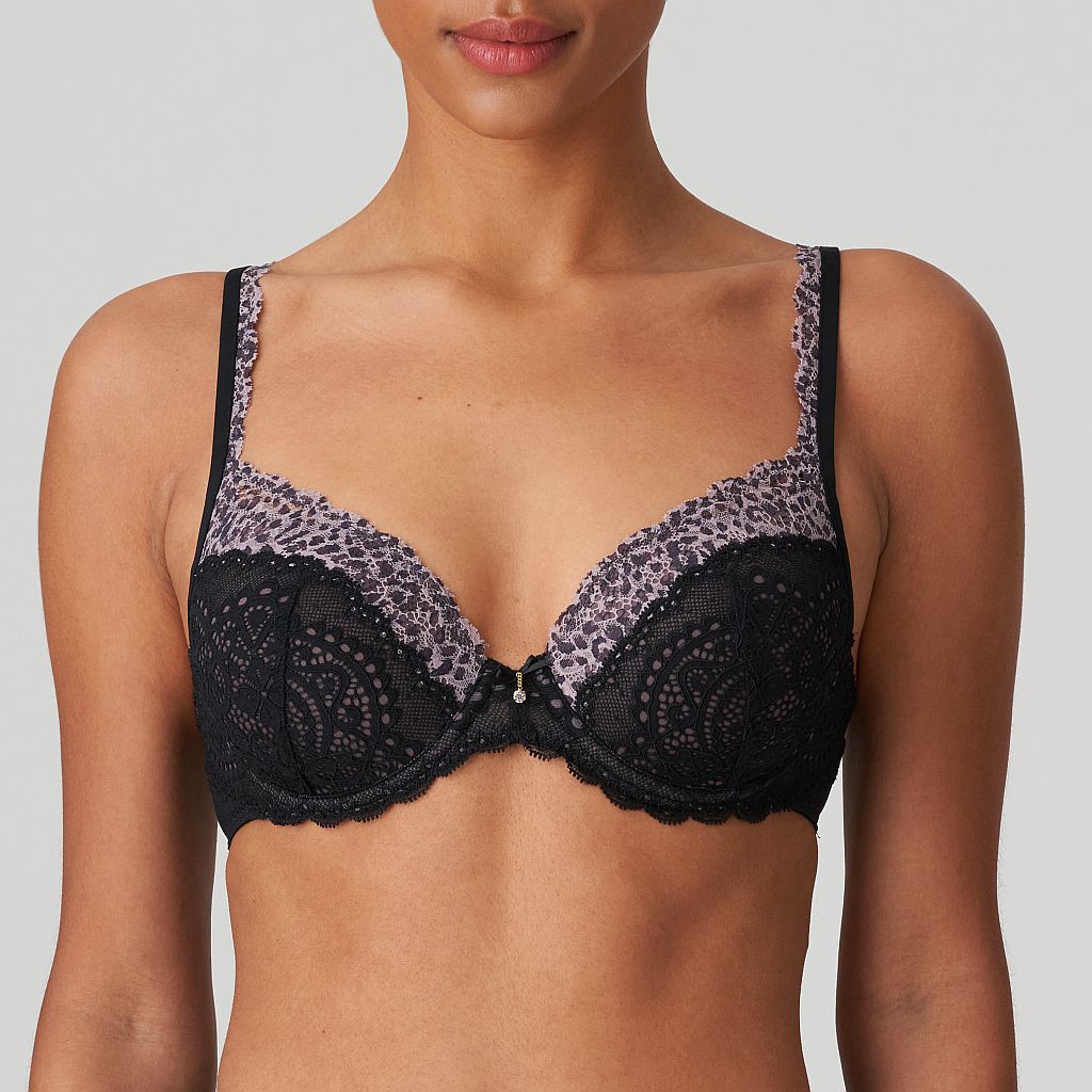 Marie Jo Coely padded wire bra heart shape A-F cup, color smokey