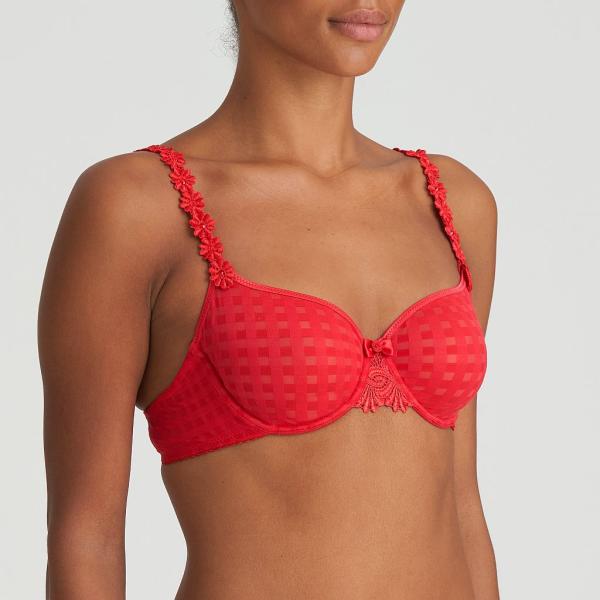 Marie Jo Avero non padded full cup seamless bra B-E cup, color scarlet