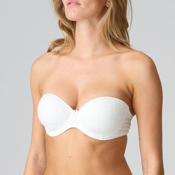 Marie Jo Avero strapless bra preshaped fiberfill, color natural